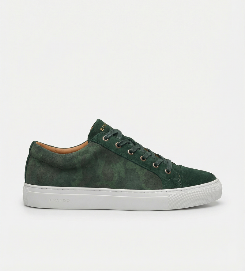 Bivando K1 green kamouflage-sneaker från sidan